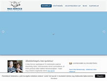 Tablet Screenshot of max-service.hu